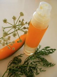 Lotion à base d'huile de carotte